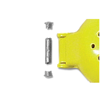 Product failure due to the use of a semi-tubular aluminum rivet.