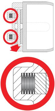 Disc Springs stacked in series.