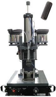 SPIROL Solid Knurled Pin and Model CRD Dual Vertical Pin Inserter.