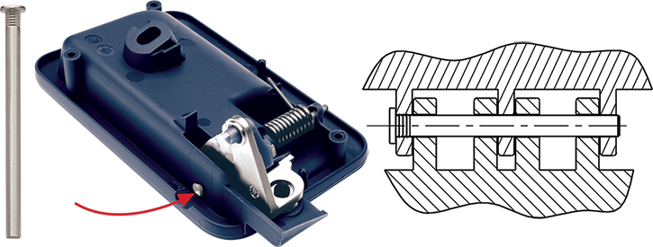 Application Example: SPIROL LP500 Latch Pin in automotive door handle